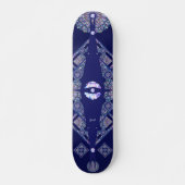 Skateboard Rosace bleue (Devant)