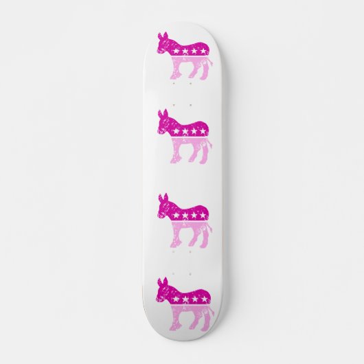 Skateboard Rose affligé par âne original de Démocrate (Devant)