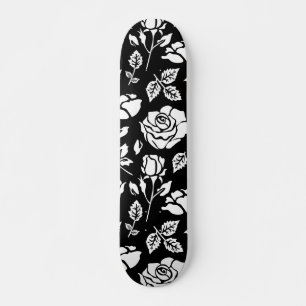 Skateboard Rose blanche