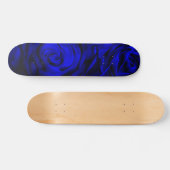 Skateboard Rose bleu (Horz)