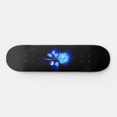 Skateboard Rose bleu brûlant (Horz)
