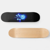 Skateboard Rose bleu brûlant (Horz)