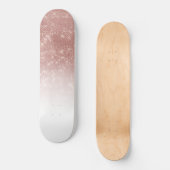 Skateboard Rose brillant Sequin Or Parties scintillant Sequin (Recto)