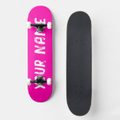 Skateboard Rose Chaud (Recto)