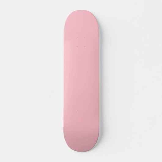Skateboard Rose Clair Uni Couleur Pastel Féminin (Devant)