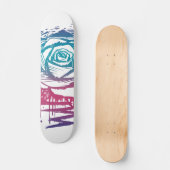 Skateboard Rose couleur de bonbons (Recto)