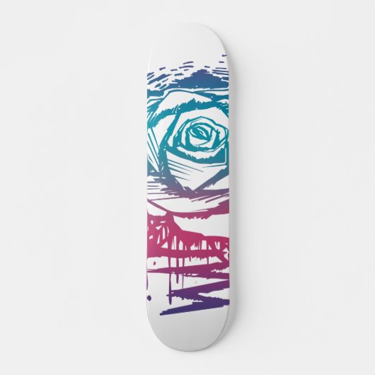 Skateboard Rose couleur de bonbons (Devant)