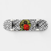 Skateboard Rose crâne (Horz)
