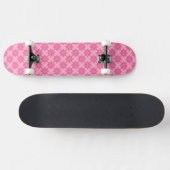 Skateboard Rose Et Blanc (Horz)