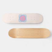 Skateboard Rose et bleu personnalisés (Horz)