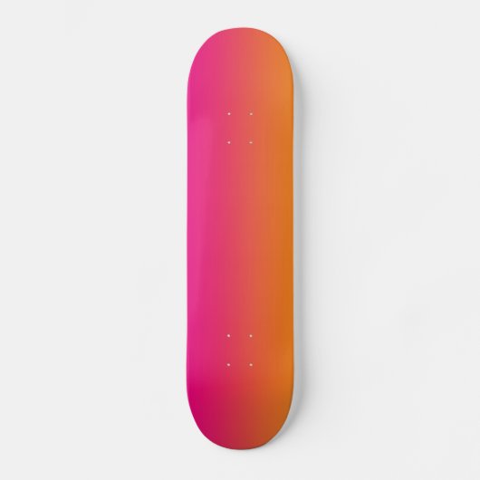 Skateboard Rose et orange (Recto)
