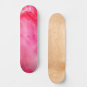 Skateboard Rose et rose abstrait (Recto)