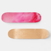 Skateboard Rose et rose abstrait (Horz)