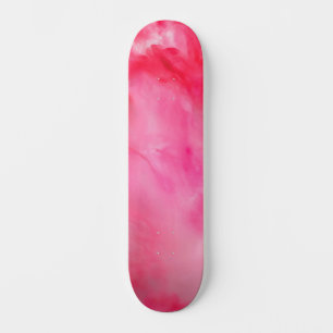 Skateboard Rose et rose abstrait
