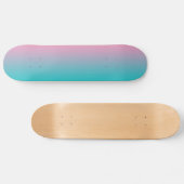 Skateboard Rose et turquoise Ombre (Horz)