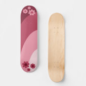 Skateboard Rose floral rétro (Recto)