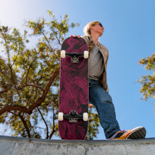 Skateboard Rose foncé magenta rouge bordeaux