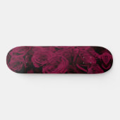 Skateboard Rose foncé magenta rouge bordeaux (Horz)