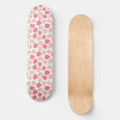Skateboard Rose Fraise Mignonne et Fruitée d'Été (Recto)