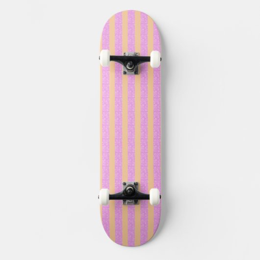 Skateboard Rose Géométrique (Recto)