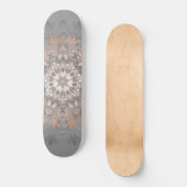 Skateboard Rose Gold Floral Mandala Girly (Recto)