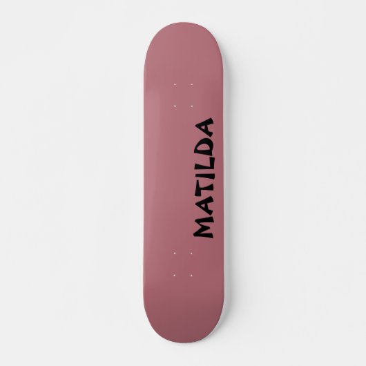 Skateboard Rose Gold Nom moderne | Style tendance (Devant)