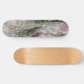 SKATEBOARD "ROSE & GRAY MOTTLED AVEC LE DESIGN ABSTRAIT DE LA (Horz)