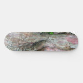 SKATEBOARD "ROSE & GRAY MOTTLED AVEC LE DESIGN ABSTRAIT DE LA (Horz)