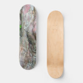 SKATEBOARD "ROSE & GRAY MOTTLED AVEC LE DESIGN ABSTRAIT DE LA (Recto)