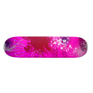 Skateboard Rose grunge urbain