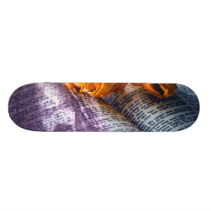 Skateboard Rose jaune de bible de Jésus-Christ