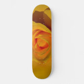 Skateboard Rose jaune, jaune orangé (Recto)
