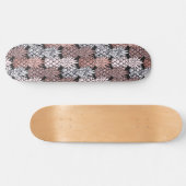 Skateboard Rose moderne Parties scintillant or rose Ananas Mo (Horz)