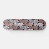 Skateboard Rose moderne Parties scintillant or rose Ananas Mo (Horz)