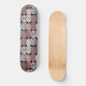 Skateboard Rose moderne Parties scintillant or rose Ananas Mo (Recto)