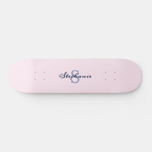 Skateboard Rose Monogrammée Tendance (Horz)