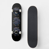Skateboard Rose noir (Recto)