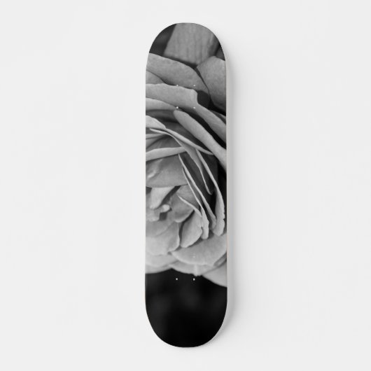 Skateboard Rose noir et blanc (Devant)