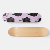 Skateboard Rose noir goutte et les filles Nom Fille rose (Horz)