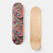 Skateboard Rose poussiéreux avec illustrations Vintages de pa (Recto)
