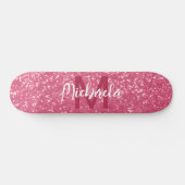Skateboard Rose rose clair faux pétille parties scintillant M (Horz)