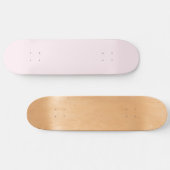 Skateboard Rose rose pâle rose pâle blanc pastel couleur soli (Horz)