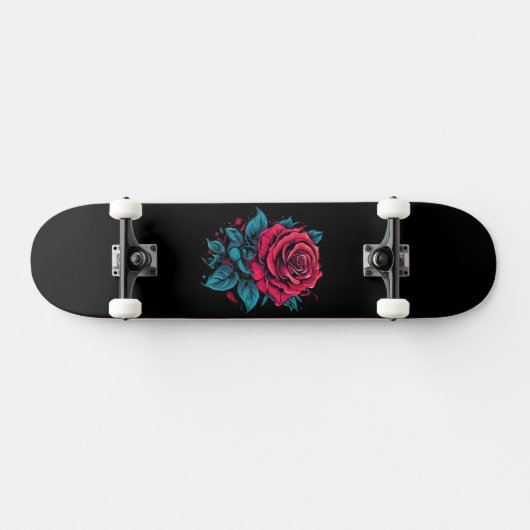 Skateboard Rose rouge (Horz)