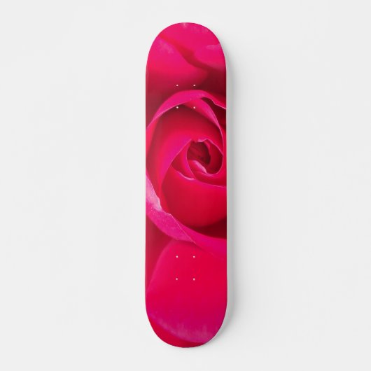 Skateboard Rose rouge romantique v2 (Devant)