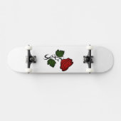 Skateboard Rose rouge simple (Horz)