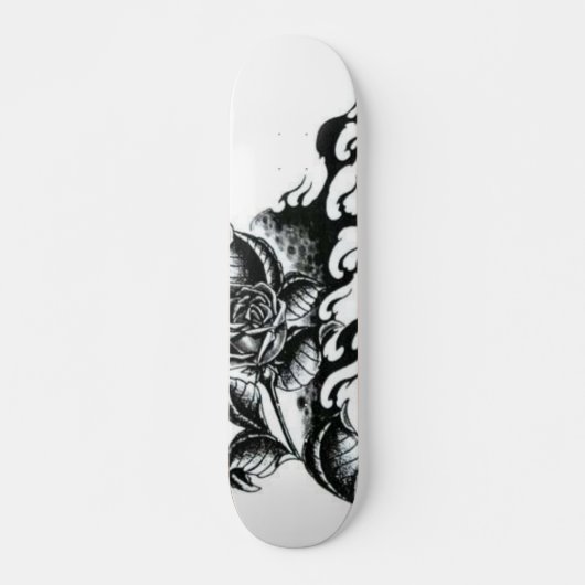 Skateboard Rose-tatouage (Devant)