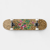 SKATEBOARD ROSE VINTAGE - EMPREINTE DE LÉOPARD (Horz)