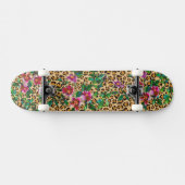 SKATEBOARD ROSE VINTAGE - EMPREINTE DE LÉOPARD (Horz)