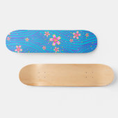 Skateboard rose violet et bleu (Horz)