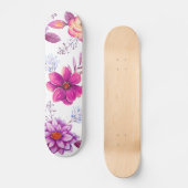 Skateboard Rose violette (Recto)